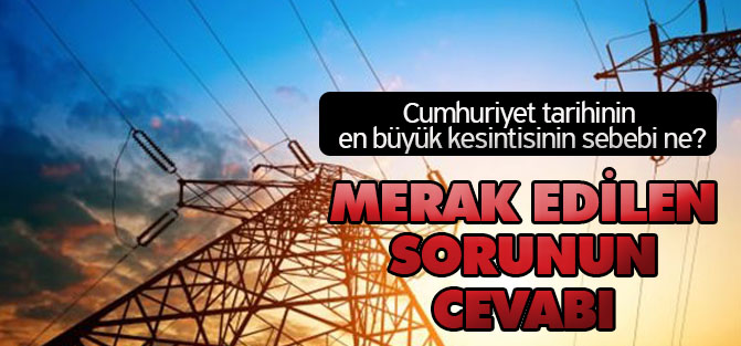 İşte elektrik kesintisinin perde arkası