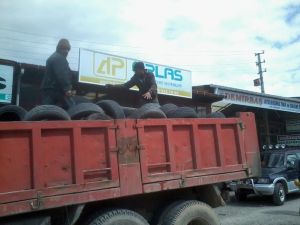 Beyşehir'de kullanılmayan araç lastikleri ekonomiye kazandırılıyor