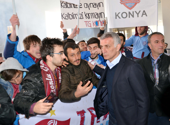 Trabzonspor kafilesi Konya'ya geldi
