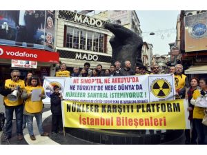 Beşiktaş'ta nükleer santral protestosu