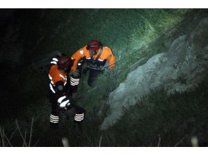 Van Kalesi'ndeki kayalıklarda mahsur kaldılar