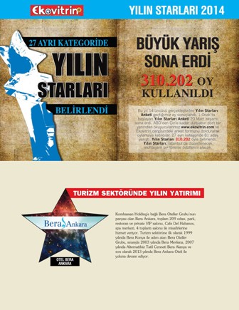 BERA Ankara’ya bir ödül daha