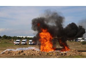 Antalya'da düşen uçakta yangın tatbikatı