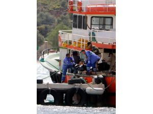 Muğla'da kaçakları taşıyan teknenin batması