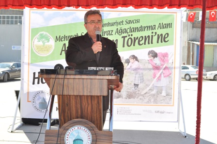 Karatay'da 350 ağaç toprakla buluştu