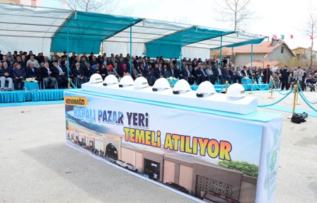 Meram’da kapalı pazaryerinin temeli atıldı