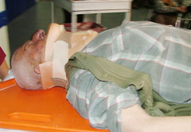 Elektrik akımına kapıldı