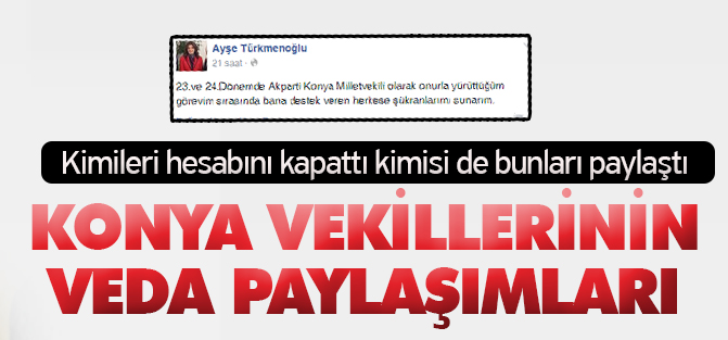 Aday gösterilmeyen vekiller böyle veda etti