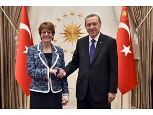 Cumhurbaşkanı Erdoğan, AKPM Başkanı Brasseur'ü kabul etti