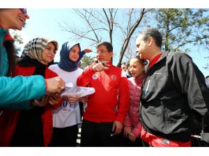 Başbakan Davutoğlu, Oryantiring Yarışında