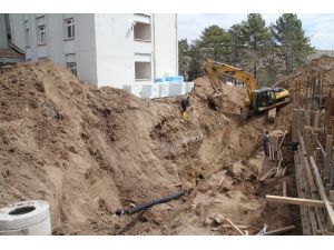Çankırı'da Yurt İnşaatında Göçük