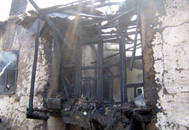 Ahır yandı, 9 hayvan telef oldu