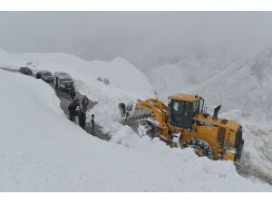 Van-bahçesaray Karayoluna Çığ Düştü