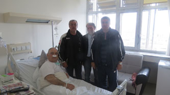 Yılmaz’a geçmiş olsun ziyareti