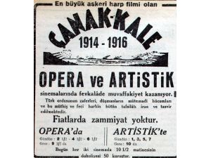 "Çanakkale Destanı" 84 Yıl Önce Beyaz Perdeye Aktarılmış