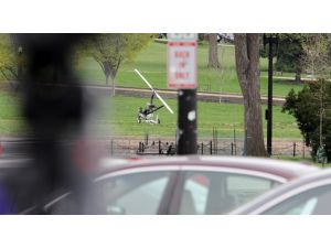 Abd Kongre Bahçesine Helikopter İndi