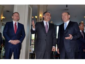 11. Cumhurbaşkanı Gül, Büyükşehir Belediye Başkanı Topbaş'ı Ziyaret Etti