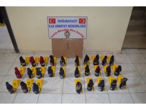 Ağrı'da 52 Molotofkokteyli Ele Geçirildi