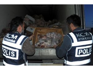 Afyonkarahisar'da Gümrük Kaçağı Et Operasyonu