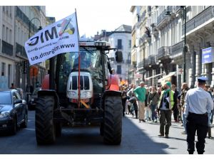 Brüksel'de Ttip Anlaşması Protesto Edildi