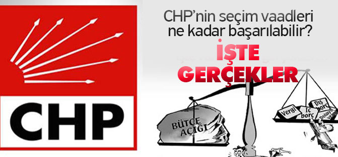 CHP vaatleri bütçeye ne kadar yük getiriyor?