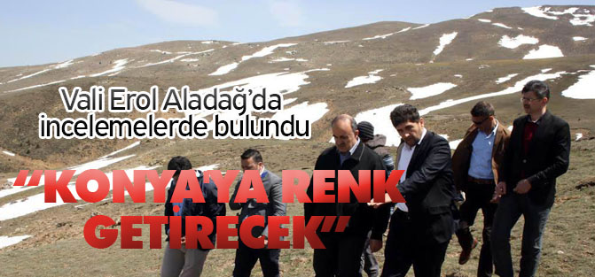 Vali Erol Aladağ’da incelemelerde bulundu