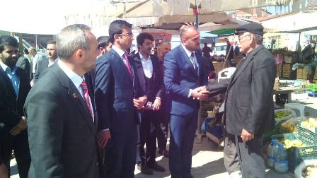 İttifak Adayları pazar ziyaretinde