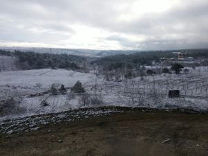 Derbent'e Kar Yağdı