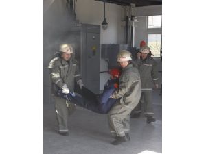 Ukrayna'da, Olası Terör Saldırısına Karşı Eğitim Tatbikatı