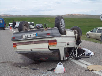 Konya Cihanbeyli'de trafik kazası: 1 ölü 4 yaralı