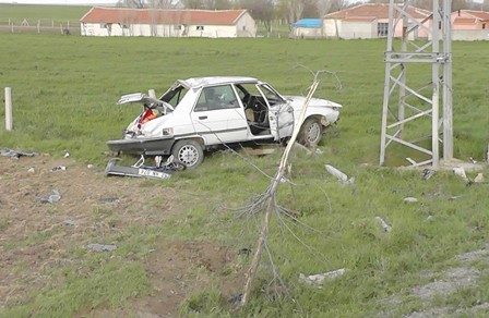 Koyun sürüsünden kaçan sürücü şarampole yuvarlandı: 6 yaralı