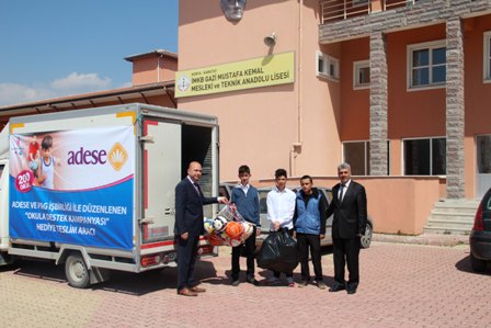 200 okulun 12 bin 200 spor malzemesi Adese'den