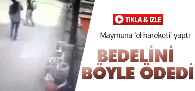 Maymuna el hareketi yaparsan...