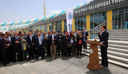 Sancak yüzme havuzu törenle açıldı