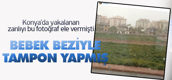 Rus eş kocasının yarasına bebek beziyle tampon yapmış