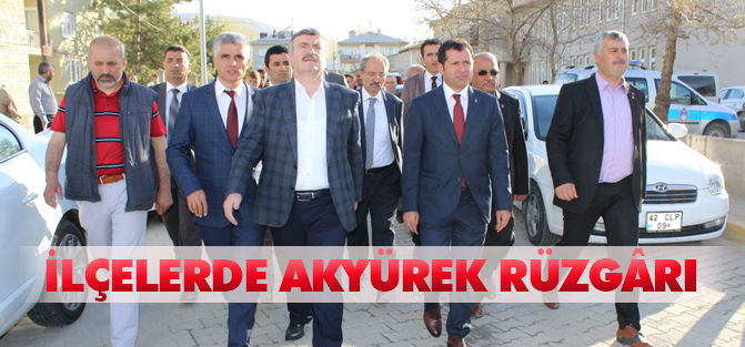 Bozkır’da Tahir Akyürek’e Sevgi Seli.