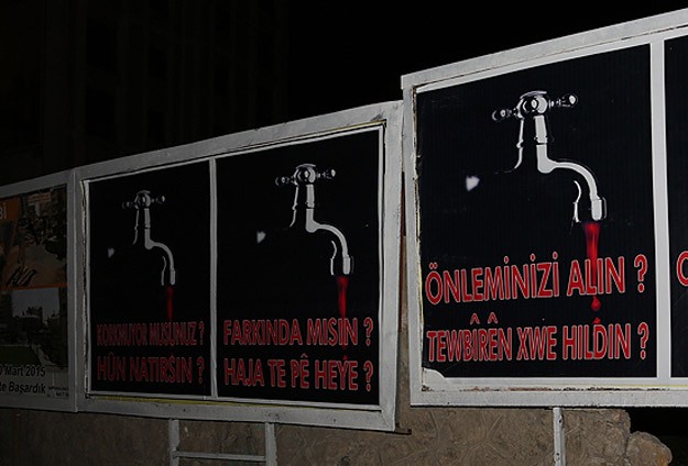 HDP bilbordla tehdit etti!