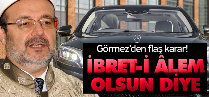 Diyanet İşleri Başkanı: İbret Olsun Diye O Aracı...