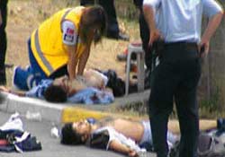 Genç doktor çatışma alanında