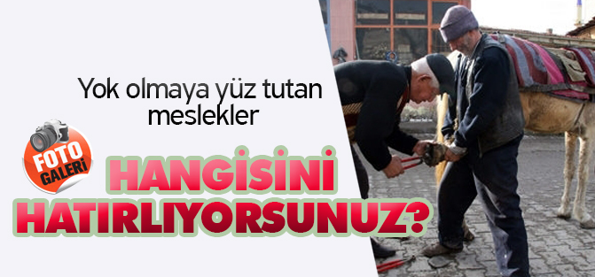 Yok olmaya yüz tutan meslekler