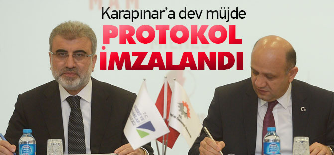 İKİ BAKANDAN  KARAPINAR İMZASI