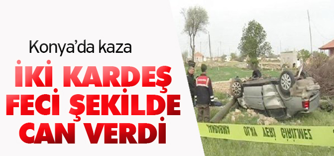 Otomobil şarampole devrildi, iki kardeş öldü
