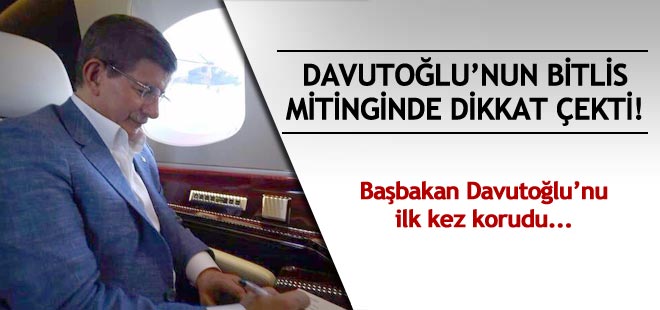 Başbakan'ın Bitlis mitinginde bir ilk yaşandı!