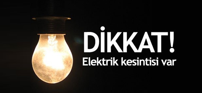 Konya'da elektrik kesintisi