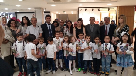 Minik yüreklerden anlamlı sergi