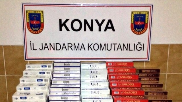 Konya'da Kaçak Sigara ve Zeytinyağı Ele Geçirildi