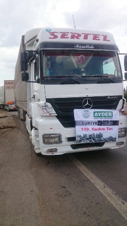 AYDER Mazlum Coğrafyalara Hizmete Devam Ediyor
