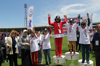 1.özel sporcular atletizm oyunları yapıldı