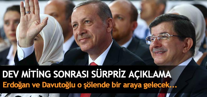 Dev miting sonrası sürpriz açıklama