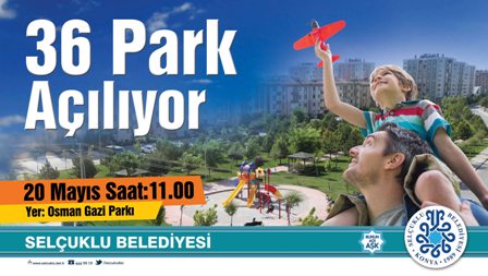 Selçuklu’da 36 park açılıyor